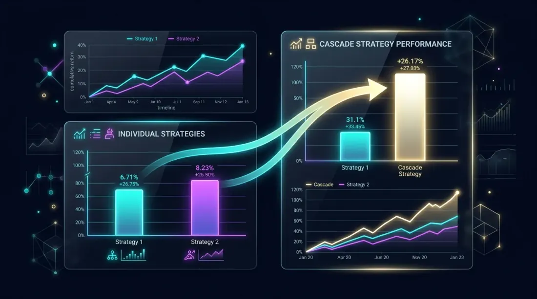 Cascade vs individual strategy performance
