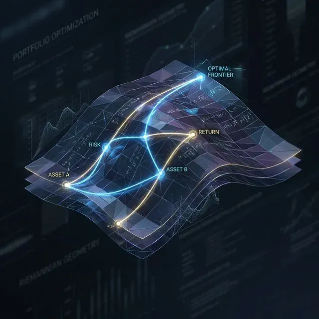 Riemannian Geodesics for Portfolio Optimization