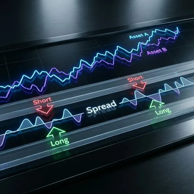 Distance Approach Pairs Trading Visualization