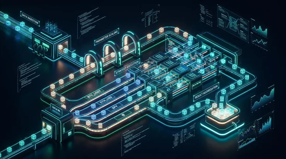 Isometric 3D data processing pipeline for multi-symbol strategy validation