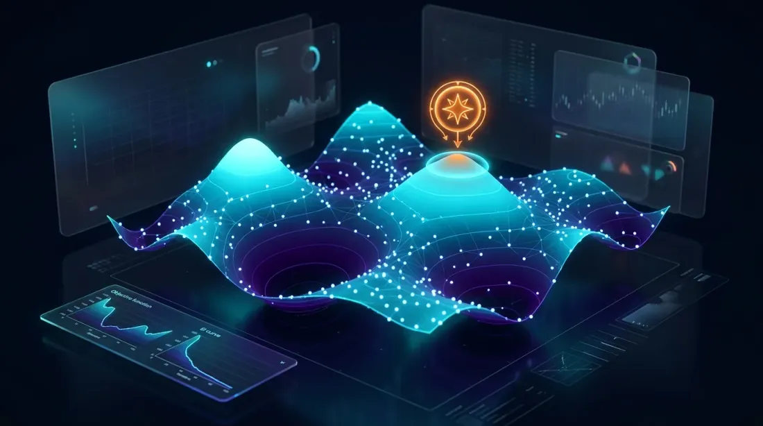 Bayesian optimization: surrogate model of the objective function