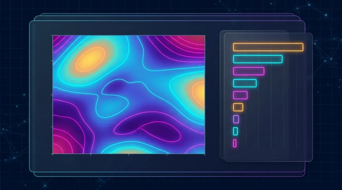 Optuna contour plots and parameter importance visualization