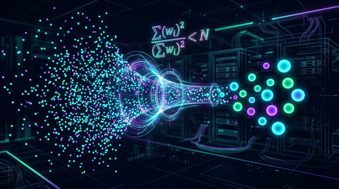 Effective N: 상관 페어로부터의 차원 축소