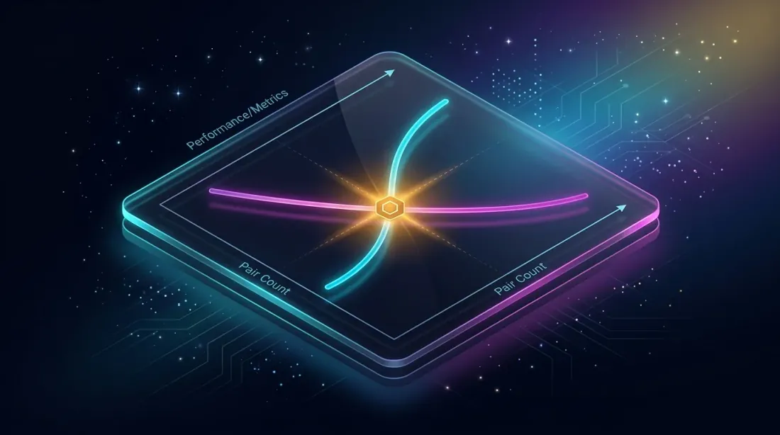 최적 페어 수: fill efficiency와 평균 엣지의 교차점