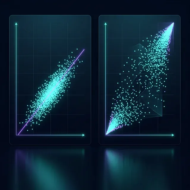 Сравнение корреляции и копулы