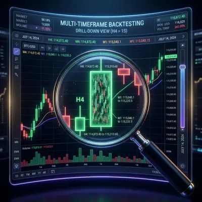 Adaptive Drill-Down: Backtest with Variable Granularity from Minutes to Raw Trades